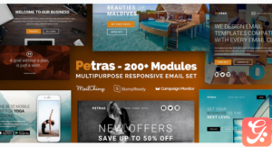 Petras - Multipurpose Email Set with MailChimp Editor, StampReady & Online Builder