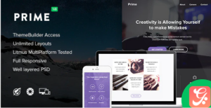 Prime + 10 Notify Templates & Themebuilder