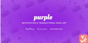 Purple - Notification & Transactional Email Templates