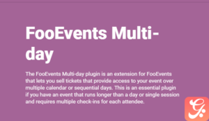 FooEvents Multi-Day 1.7.5