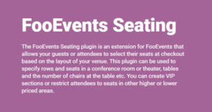 FooEvents Seating 1.9.2