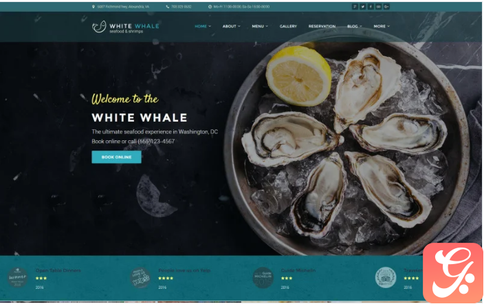 White Whale - Seafood Restaurant WordPress Theme