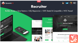 Recruiter - Responsive Email + Online Builder