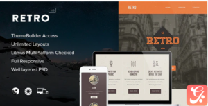 Retro - Responsive Email + Themebuilder Access