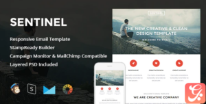 Sentinel - Responsive Email + StampReady Builder