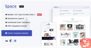 Space - Responsive Email Template + Online Builder