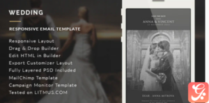 Wedding Invitation Email Template + Builder Access