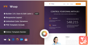 Wsap - Responsive Email and Newsletter Template