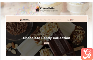 CreamBella IceCream Store WooCommerce Theme