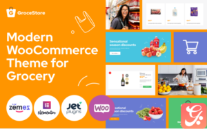 GroceStore - Bright And Attractive Grocery eCommerce Website WooCommerce Theme