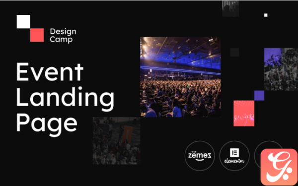 DesignCamp - Modern Event Landing Page Platform WordPress Theme