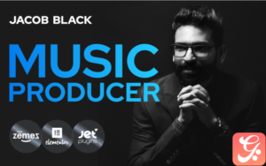 Jacob Black - Talented Music Producer Website Design WordPress Theme
