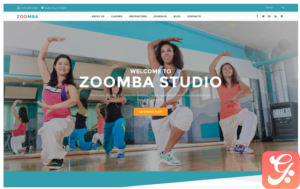 Zoomba - Zoomba Dance Studio WordPress Theme