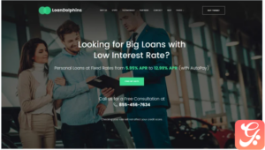 Loan Dolphins - Loan Company One Page WordPress Theme
