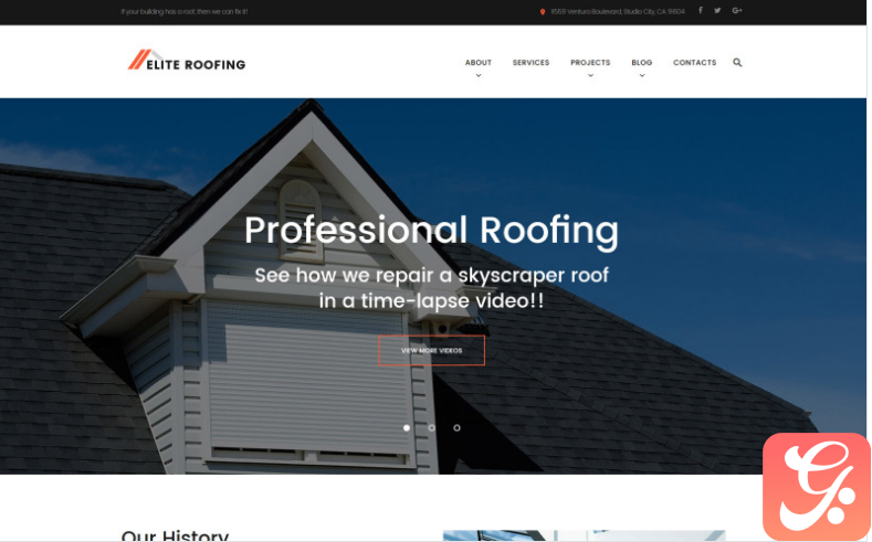 Elite Roofing Company WordPress Theme