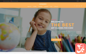 Leonardo Art School for Children WordPress Theme
