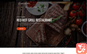 Red Hot Grill Restaurant WordPress Theme