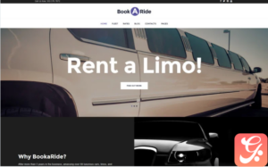 BookaRide - Limousine Car Rental Services WordPress Theme