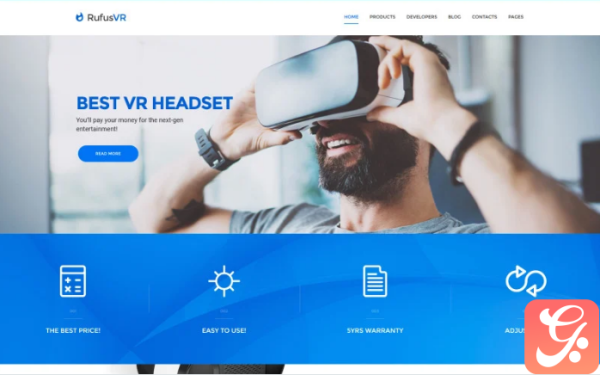 RufusVR - VR Startup Responsive WordPress Theme