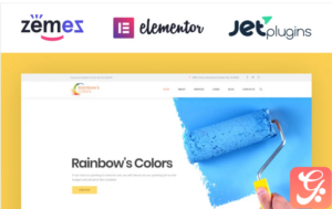 Rainbow's Colors - Painting Company Responsive WordPress Theme