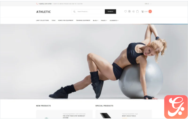 Athletic Sports Store WooCommerce Theme