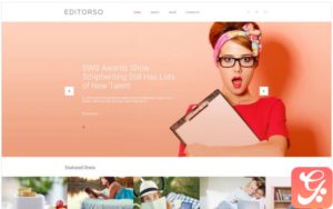 Editorso - Journalist Blog WordPress Theme