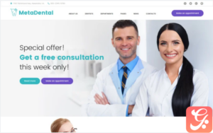 MetaDental - Private Dental Clinic Responsive WordPress Theme