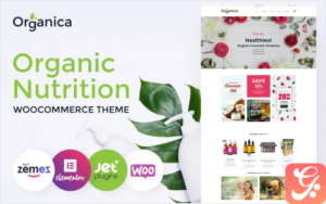 Organica - Organic Food, Cosmetics and Bio Active Nutrition WooCommerce Theme