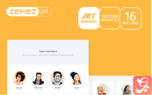 Staffer - Team Members Jet Sections Elementor Template