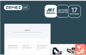 Serwin - Services Jet Sections Elementor Template