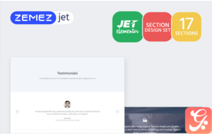 Testiz - Testimonials Jet Sections Elementor Template