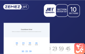 Clokerum - Countdown Timer Jet Sections Elementor Template