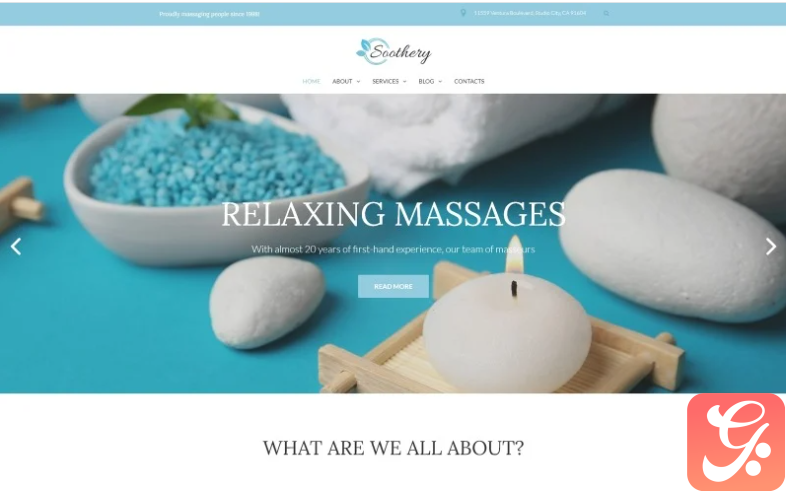 Soothery - SPA & Massage Salon Responsive WordPress Theme