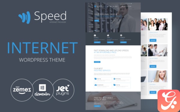 Speed Internet Theme with Elementor Builder WordPress Theme