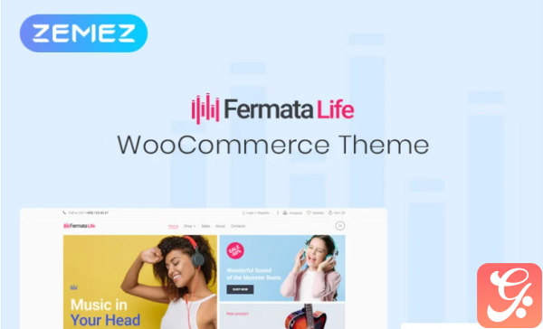 FermataLife Musical Instruments Store ECommerce Classic Elementor WooCommerce Theme