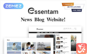 Essentam - News Blog Multipurpose Classic WordPress Theme