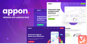 Appon - App & SaaS Software WordPress Theme 1.2.0