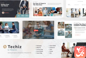 Techiz | Business & Startup Elementor Template Kit