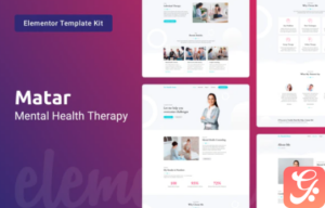 Matar — Mental Health Therapy Template Kit