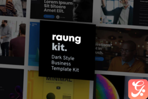 Raung - Dark Style Business Template Kit