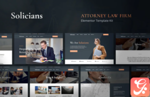 Solicians - Attorney Law Firm Elementor Template Kit