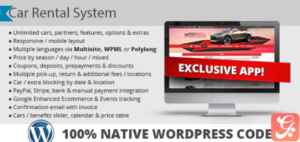 Car Rental System (Native WordPress Plugin) 5.0.7
