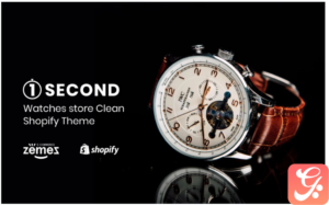 1Second - Watches store eCommerce Clean Shopify Theme
