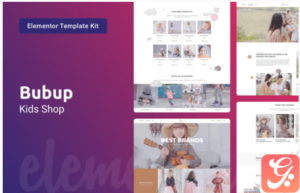 Bubup — Kids Store & Baby Shop Elementor Template Kit