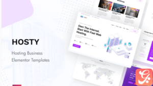 Hosty - Hosting Services Elementor Template Kit