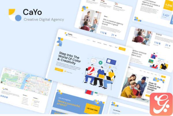 CaYo Creative Agency Elementor Template Kit