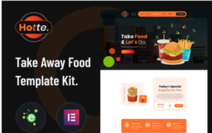 Hotte - Take Away Food Elementor Template Kit