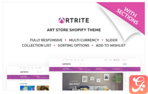 Artrite - Marvellous Art & Paintings Online Store Shopify Theme