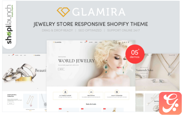 Glamira Jewelry Store Responsive Shopify Theme