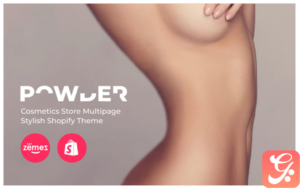 POWDER - Cosmetics Store Multipage Stylish Shopify Theme